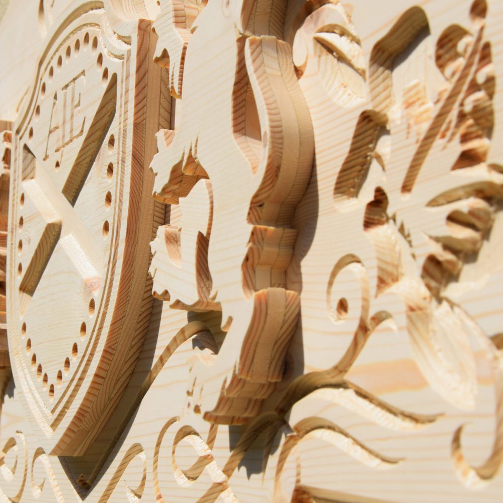 mehrschichtige 3D Holzschilder CNC gefräst