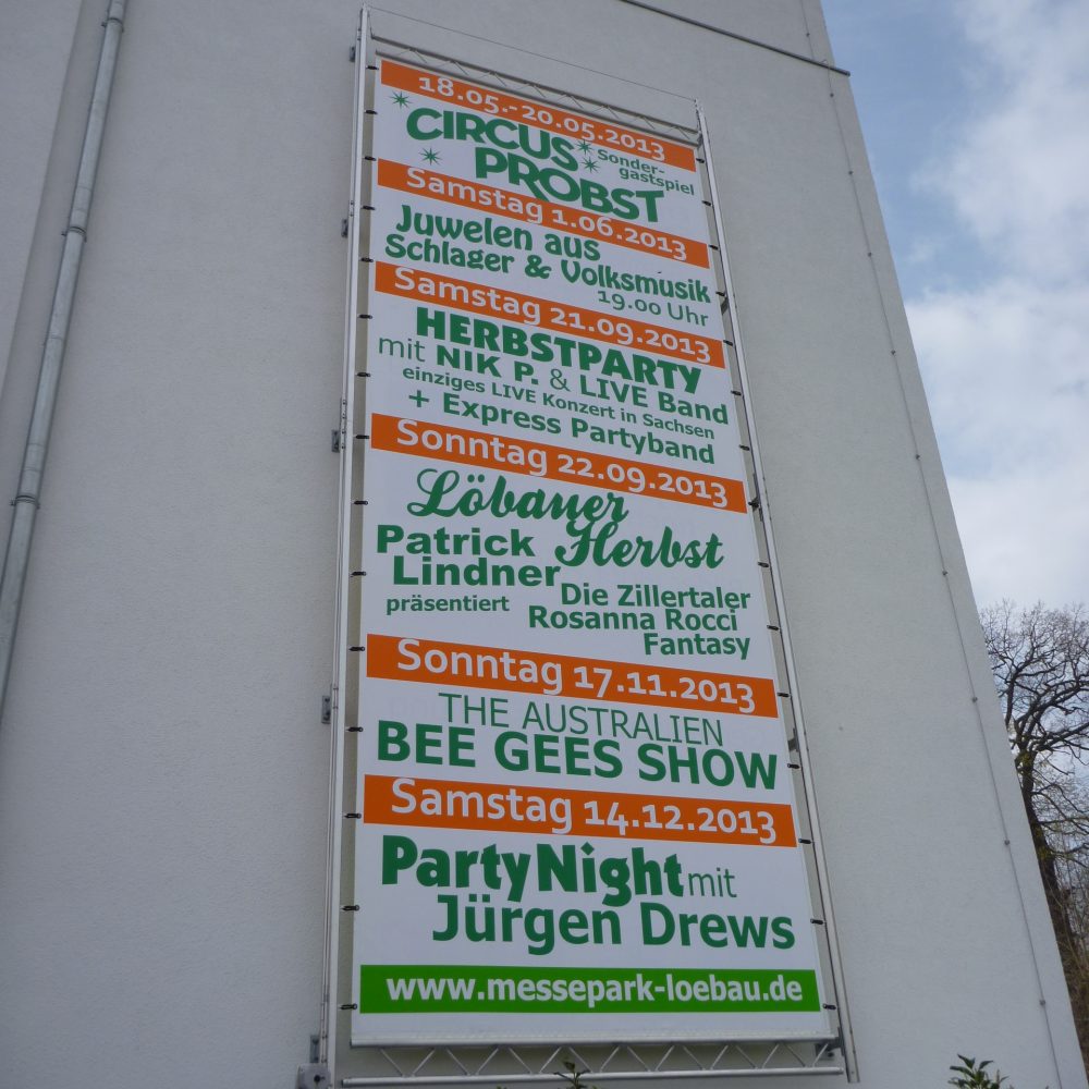 Werbeanlage Messepark Löbau